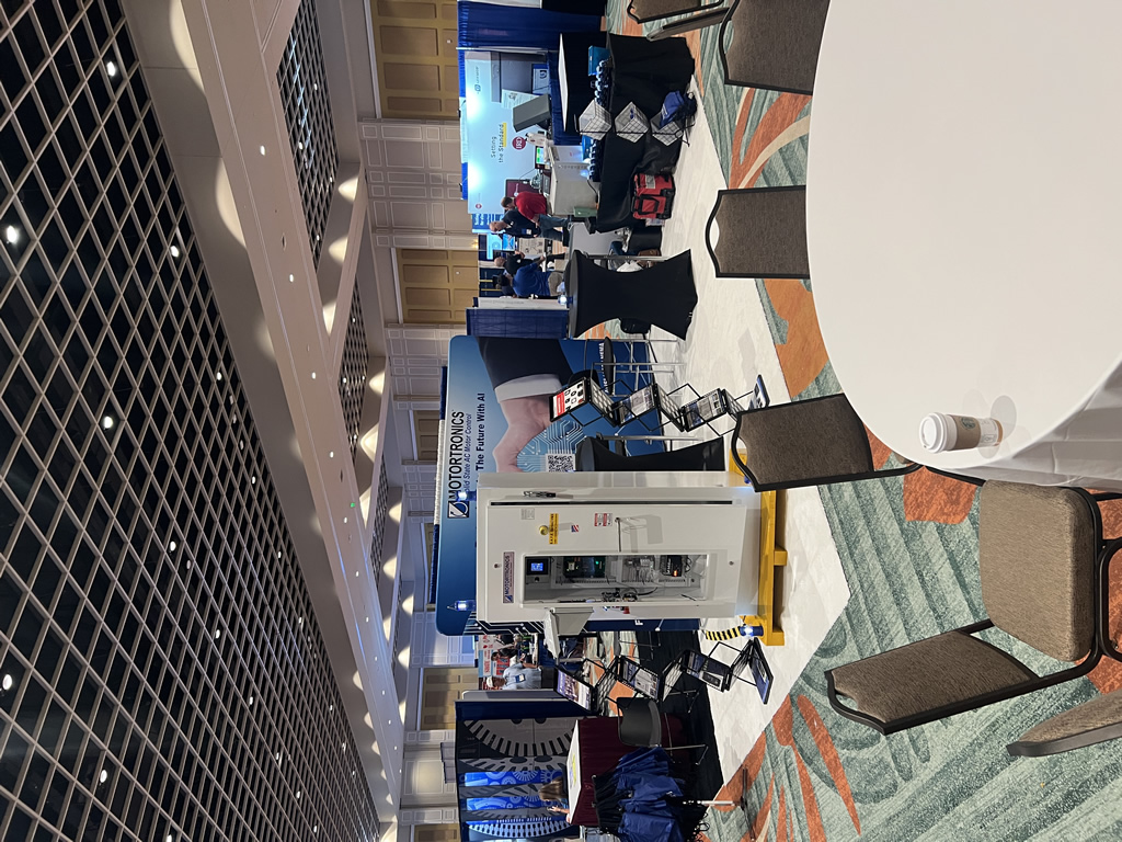 Motortronics booth detail at EASA 2026
